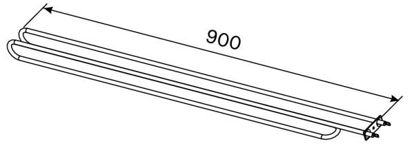 Topné těleso, spirála pro saunová kamna HH9, 1500W/240V CZHH-180L