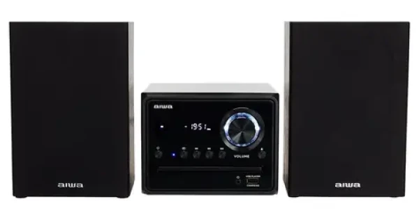Aiwa MSBTU-300 černá / Mikrosystém / 20W / Bluetooth 4.2 / CD / USB / FM (MSBTU-300)