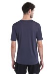 ICEBREAKER Mens Merino 125 ZoneKnit™ Energy Wind SS Tee, Graphite/Graphite Heather/Cb velikost: XXL