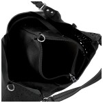 Moderní dámská koženková kabelka na rameno Margita, černá