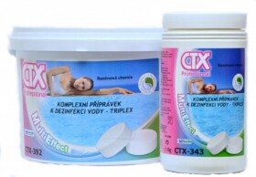ASTRAL - bazénové příslušenství s.r.o. CTX 343 triplex 20g 1kg chlorové pomalurozpustné tablety 20846