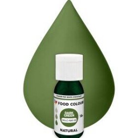 Přírodní tekutá barva do čokolády Food Colours Dark Green (18 ml)