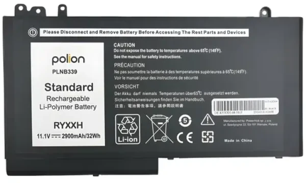 TRX PLNB339 / Baterie pro notebook / Dell / 2900 mAh / Latitude E5250, E5450, E5550 / neoriginální (TRX-PLNB339)