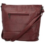 Módní dámská koženková crossbody kabelka Blandina new, vínová