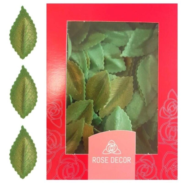 List růže zelený pozlacený, oplatek 100 ks