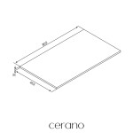 CERANO - Deska pod umyvadlo Adele - dub Cannolo Cremona - 80,2x1,8x45,3 CER-217538