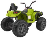 Mamido Dětská elektrická čtyřkolka ATV s ovladačem, EVA kola zelená