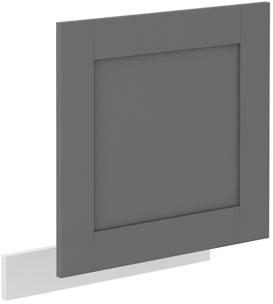 Dvířka na vestavnou myčku nádobí Luna ZM 570x596 Barva korpusu: Bílá, Barva dvířek: Dust Grey