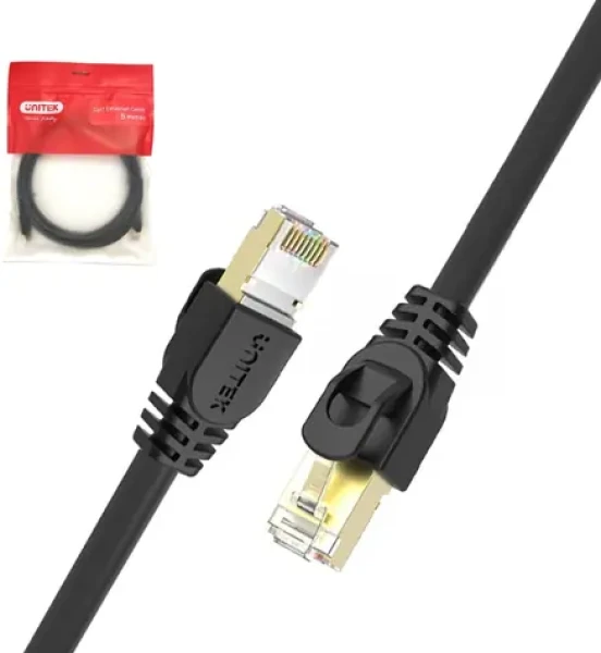 Unitek Cat.7 SSTP RJ45 / Síťový kabel / Cat 7 / SSTP / RJ45 / 2 m (C1810EBK)