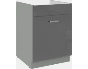 Kuchyňská dřezová skříňka Grey 60ZL, 60 cm