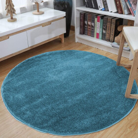 DumDekorace Kulatý koberec modré barvy
