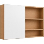 CERANO - Koupelnová zrcadlová skříňka Orea - dub medový - 120x65x15 CER-661939