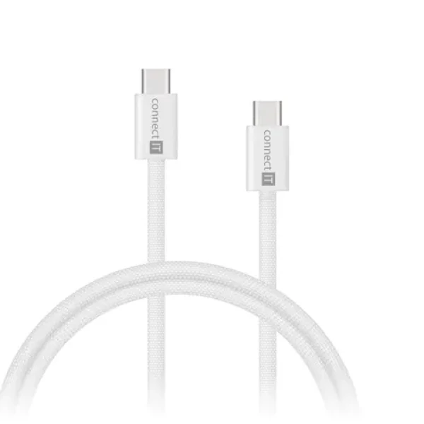 CONNECT IT Wirez USB-C - USB-C 60W 1m bílá (CCA-7010-WH)