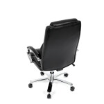 Kancelářské křeslo, houpací mechanismus, černá ekokůže, KA-F1385 BK