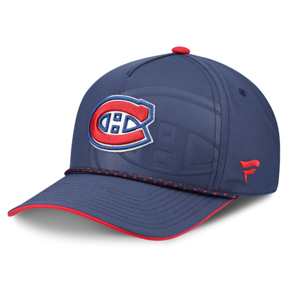 Pánská kšiltovka Montreal Canadiens NHL Fanatics Navy On Stage Podium Draft 2026 A-Frame Adjustable