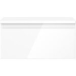 MEXEN/S - Orio koupelnová skříňka pod umyvadlo 50 cm s deskou, 1 šuplík, bílá lesk 91A10-05023-1-BFC00