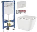 GEBERIT DuofixBasic s bílým tlačítkem DELTA51 + WC INVENA PAROS + SEDÁTKO 458.103.00.2 51BI RO1