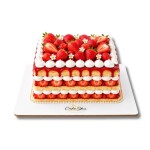Podložka pod dort pevná Cake Star dřevovláknitá bílá čtverec 24 x 24 cm (1 ks)