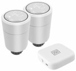 IMMAX NEO SMART sada 2x Termostatická hlavice Zigbee + SMART NEO BRIDGE PRO v2 / Wi-Fi / TUYA (07732B)