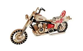 Woodcraft Dřevěné 3D puzzle Motorka HD I