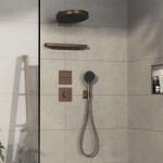 HANSGROHE - ShowerSelect Comfort Termostatická baterie pod omítku, kartáčovaný bronz 15574140