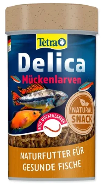 Tetra Delica Bloodworms / Krmivo pro ryby / sušené komáří larvy / 100 ml (A1-735064)