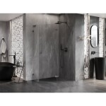 MEXEN/S - Lunar L sprchový kout pětiboký křídlový pravá 100 x 90, transparent, grafit metal 831L-100P-090L-95-00-P