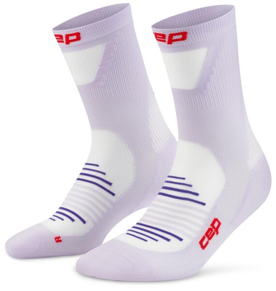 CEP pánské běžecké kompresní vysoké ponožky ULTRALIGHT PRO - lilac Velikost: V (Vel. chodidla 45-48)