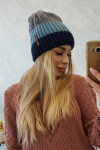 Fleecová čepice Bojana K265 navy+jeans+dark grey UNI