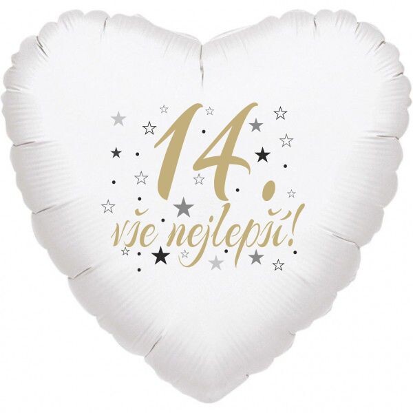 14.narozeniny balónek srdce Balonky.cz 14.narozeniny balónek srdce Balonky.cz
