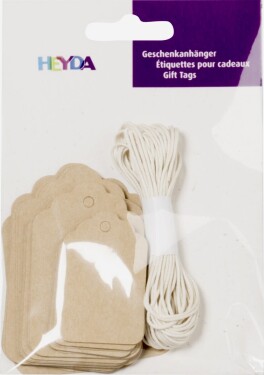 Visačky Heyda Kraft 3 x 10 ks + provázek