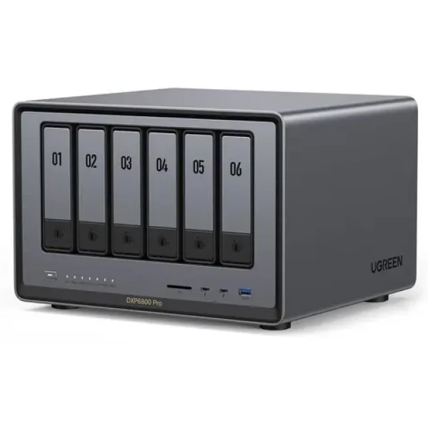 Ugreen NASync DXP6800 Pro / RAM 64 GB / HDMI / 2× USB 2.0 / 2× USB 3.0 / 6 pozic pro disky (DXP6800)