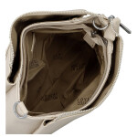 Trendy dámská koženková crossbody kabelka Denissa, béžová