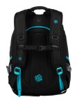 Bagmaster DIGITAL 20 B studentský batoh - modrý s květinami