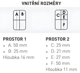 VERSUS Krabička VS 310 / Organizér nástrah a rybářských potřeb / 11,4 × 6,3 × 3,4 cm