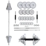 HMS STC50 Činkový set v kufru 2x25 kg chrom (5907695540291)