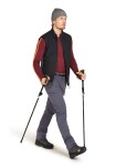 Pánské merino tričko s dlouhým rukávem ICEBREAKER Mens ZoneKnit 200 LS Crewe, Port/Blaze velikost: L