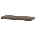 Polička nástěnná 60 cm, MDF, 3D dekor dub sonoma dark, baleno v ochranné fólii