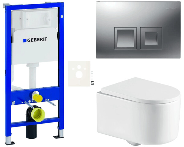 Závěsný WC set Geberit do lehkých stěn / předstěnová SAT SIKOGESTOR72D35 SIKOGESTOR72D35