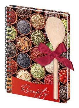 Kniha na recepty s vařečkou Spice