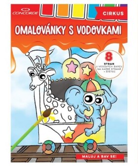 Omalovánky vodovkami Cirkus