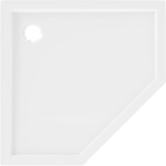 MEXEN - Flow pětiboká sprchová vanička slim 80 x 80, bílá lesk 46P108080