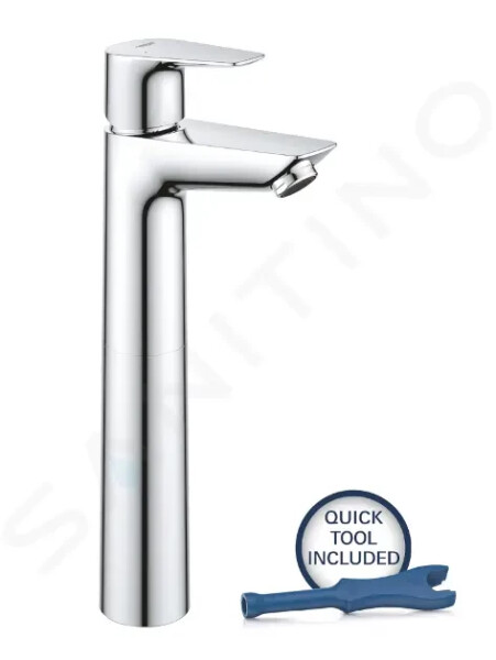 GROHE - Start Edge Umyvadlová baterie s výpustí Push-Open, chrom 23777001