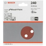 Bosch Accessories Expert for Wood 2608605645 brusné papíry pro excentrické brusky na suchý zip, s otvory Zrnitost 240 (Ø