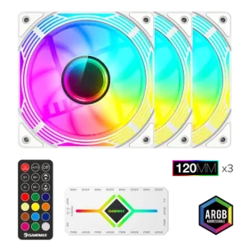 Gamemax KF300 bílý / Ventilátor / Do PC skříně (KF300 WH)