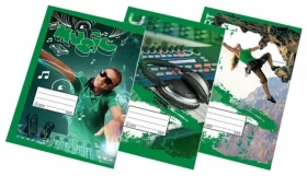PAPÍRNY BRNO Školní sešit 565 1 ks (mix) / Formát: A5 / Počet stránek: 60 / Čtverečkovaný (5x5 mm) (130390)