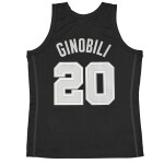 Mitchell & Ness Pánský dres San Antonio Spurs NBA Manu Ginobili #20 Black Swingman Velikost: S