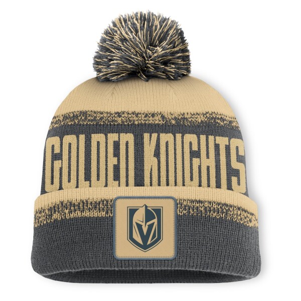 Fanatics Pánská zimní čepice Vegas Golden Knights NHL Thrive Cuffed Pom Beanie