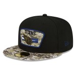 New Era Pánská kšiltovka Tennessee Titans NFL 2021 On-Field Salute to Service 59FIFTY Fitted Velikost: 7 1/2