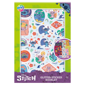 Třpytivé samolepky Stitch A5 8 archů